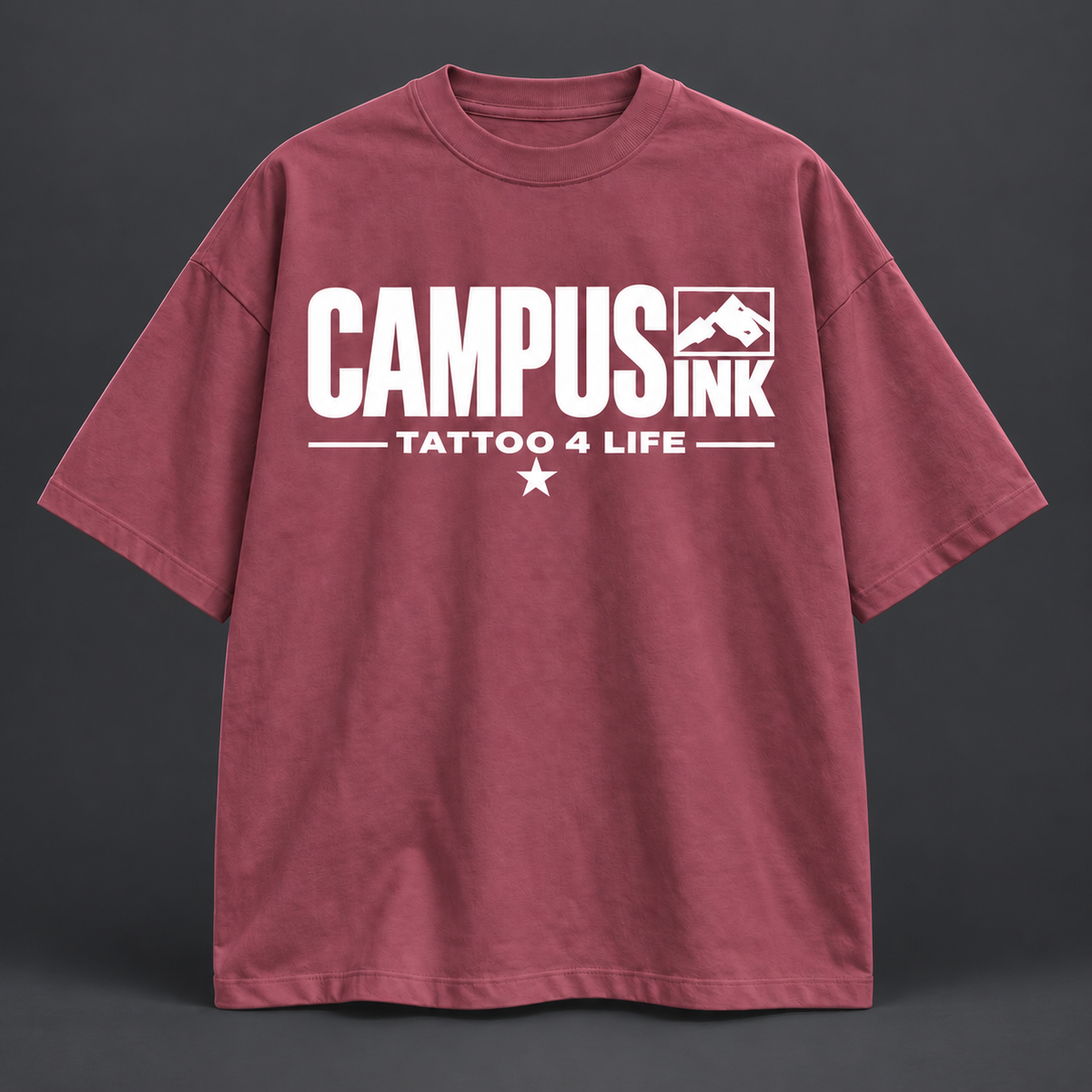 Campus Ink Merch Shirt in Bordeaux