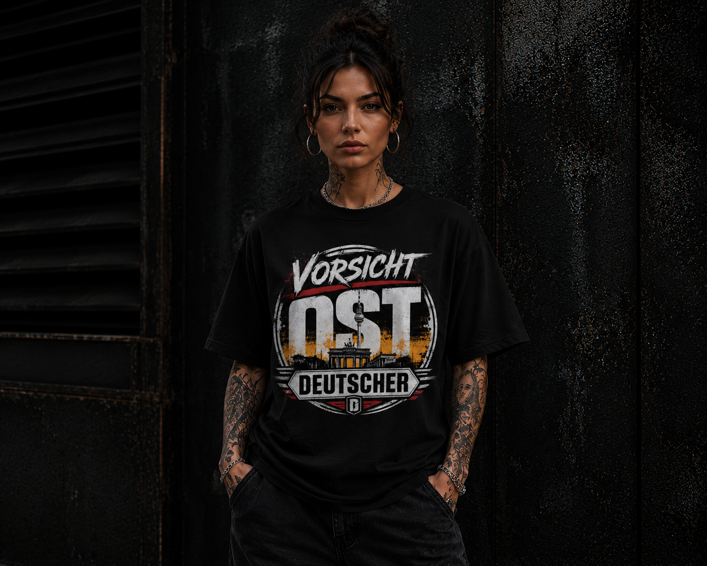 Vorsicht OST DEUTSCHER - Basic Shirt